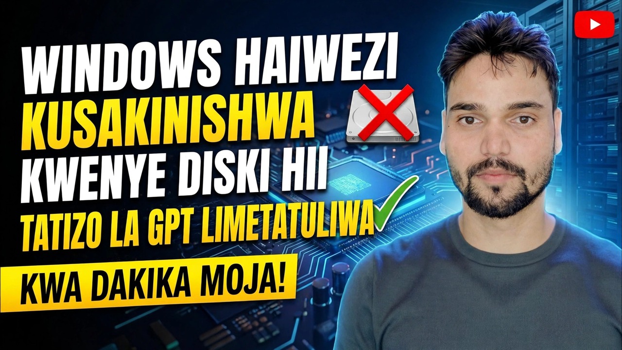 Windows Haiwezi Kusakinishwa kwa Diski Hii Rekebisha 🔥 GPT hadi MBR katika Dakika 1
