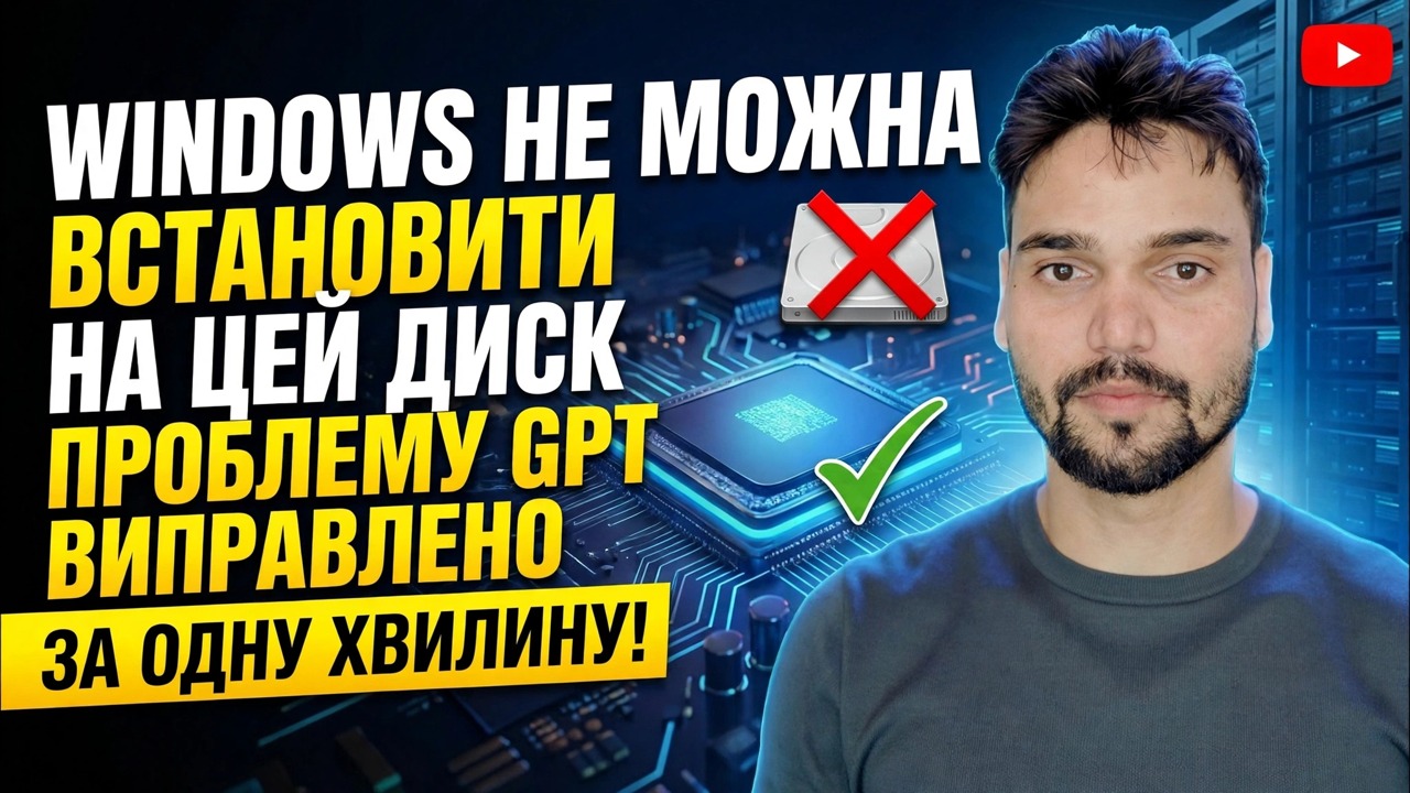 Windows не можна встановити на цей диск. Виправлення 🔥 GPT до MBR за 1 хвилину