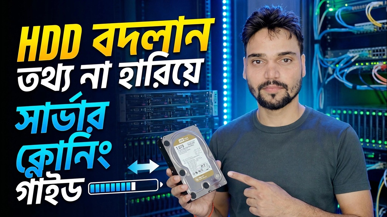 সার্ভার HDD ব্যর্থ হচ্ছে? 😳 ক্লোন রিইন্সটল ছাড়াই!