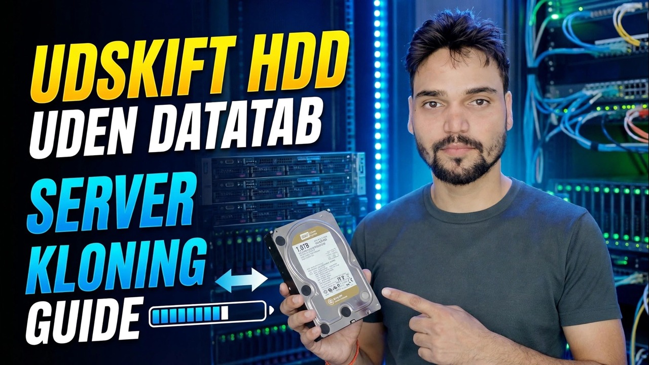 Server HDD defekt? 😳 Klon uden geninstallation!