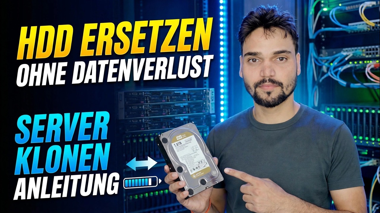 Server-Festplatte fällt aus? 😳 Klonen ohne Neuinstallation!