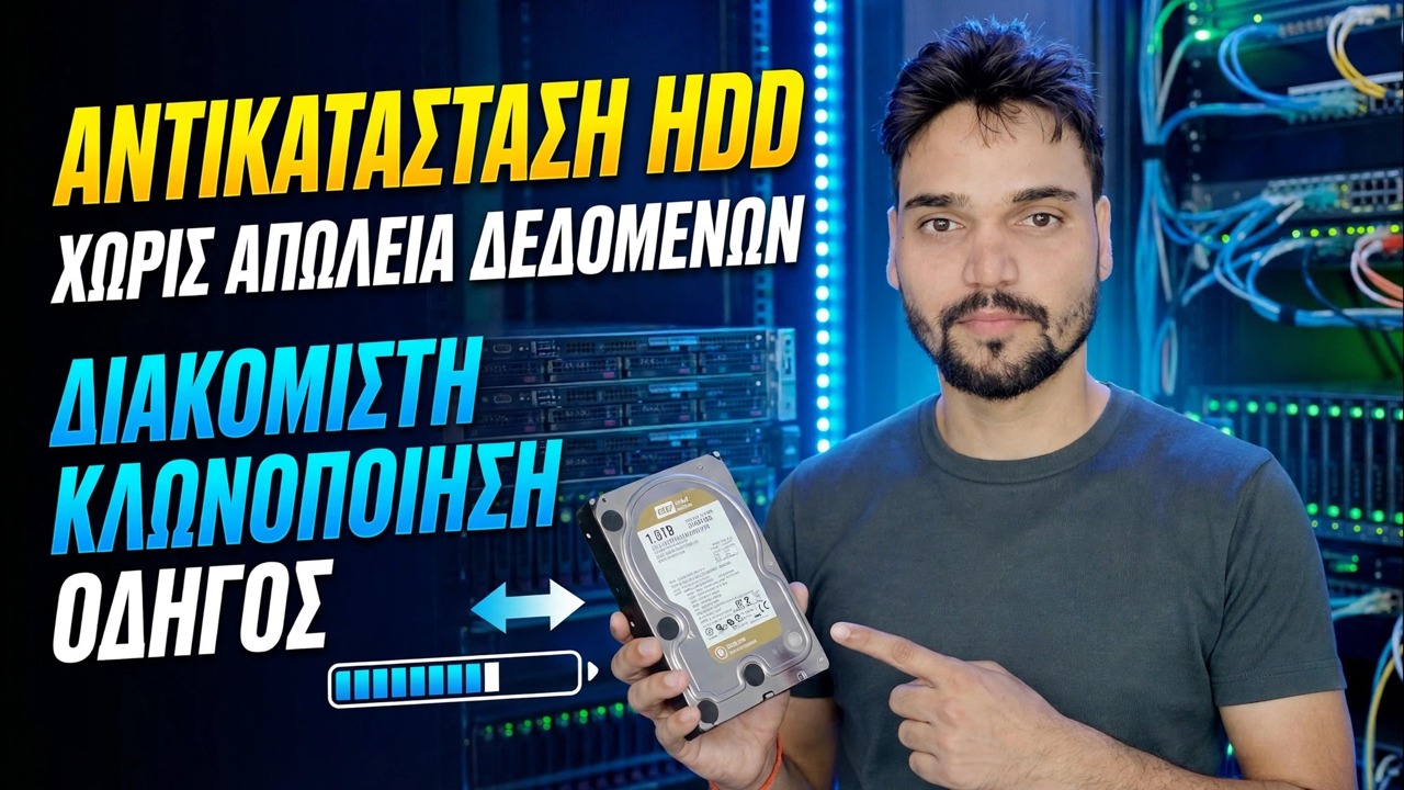 Αποτυχία σκληρού δίσκου διακομιστή; 😳 Κλωνοποίηση χωρίς επανεγκατάσταση!
