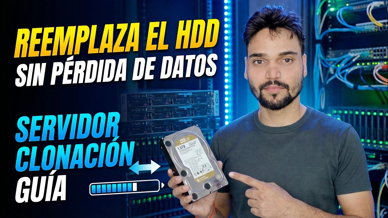 ¿Falla el disco duro del servidor? 😳 ¡Clonar sin reinstalar!