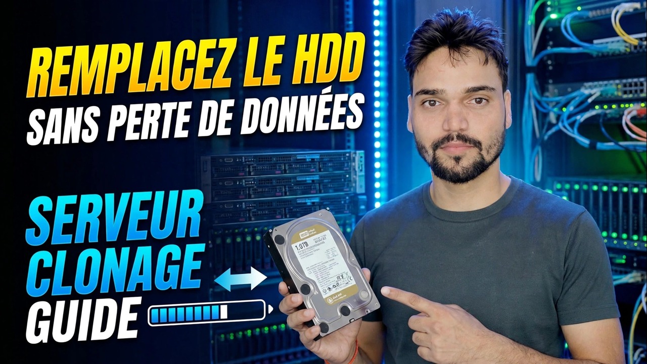 Le disque dur du serveur est en panne ? 😳 Cloner sans réinstaller !