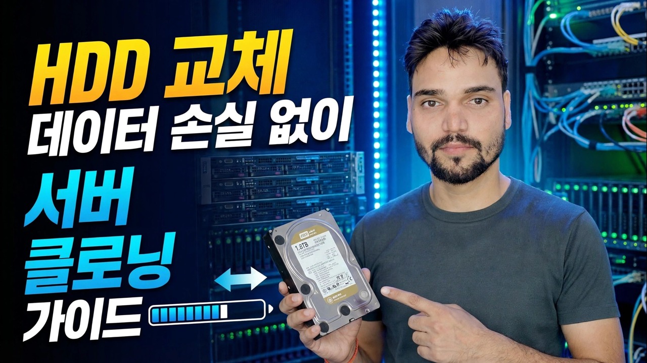 서버 HDD에 문제가 있나요? 😳 재설치 없이 복제하세요!