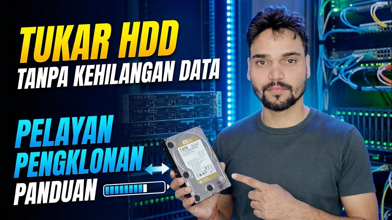 HDD Pelayan Gagal? 😳 Klon Tanpa Pasang Semula!