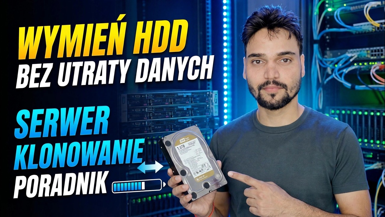 Awaria dysku twardego serwera? 😳 Klonuj bez ponownej instalacji!