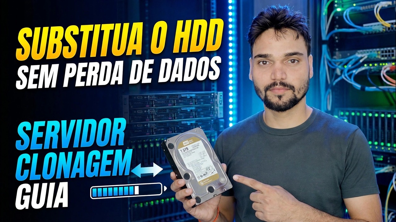 Falha no disco rígido do servidor? 😳 Clonar sem reinstalar!