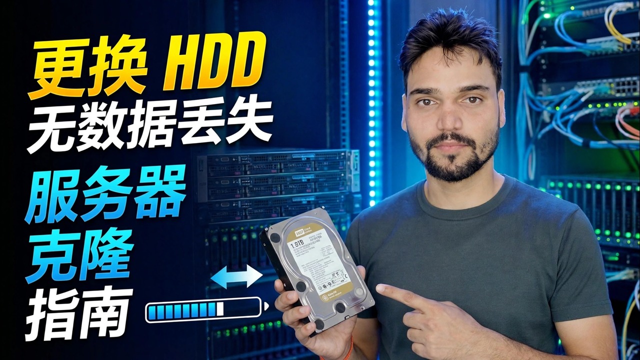 服务器硬盘故障？ 😳 克隆无需重新安装！